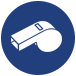 whistle icon for adult co-ed minneapolis bocce leagues