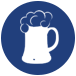 beer mug icon for adult co-ed Minneapolis MN cornhole leagues